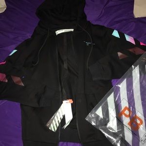 Off-White zip up Hoodie